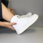 ایرفورس AIR وان سفید ساقدار(بند پهن)