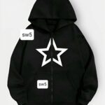 سویشرت مشکی طرح دار (سري دوم)