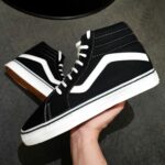 ونس اولد اسکول مشکی سفید ساق بلند