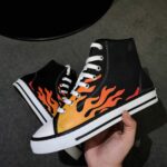 آلستار ساق دار طرح آتشي قرمز