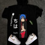 تیشرت کلاه دار طرح انیمه فول لش