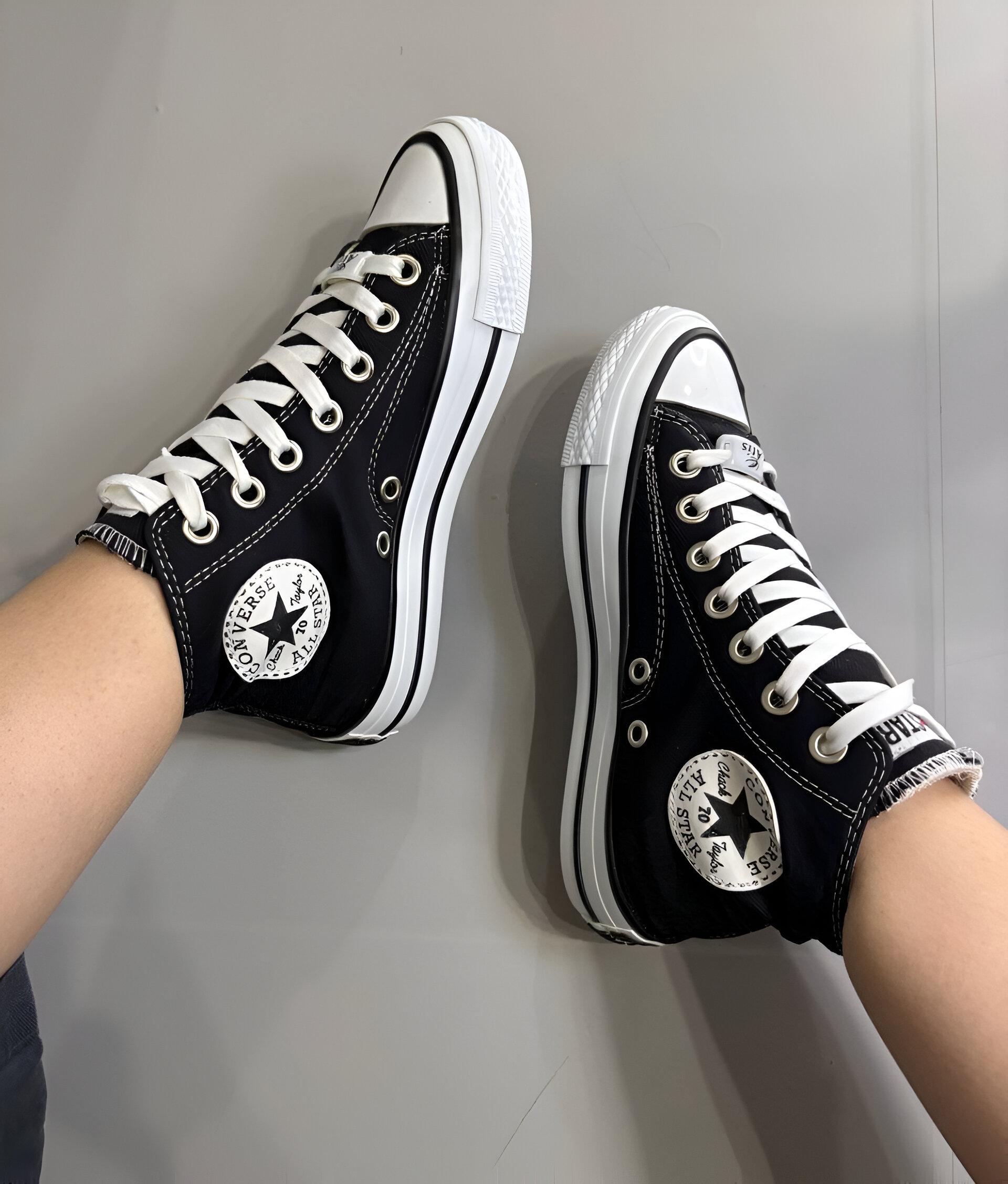 63628127876907Ai کانورس 1970 مشکی (زیره سفید) - Image 2