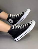 کانورس 1970 مشکی (زیره سفید)