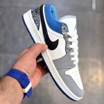 جردن طوسی نایک مشکی (مچ آبی)