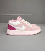 جردن  صورتی نایک سفید