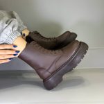 بوت قهوهای ترند (ساق)