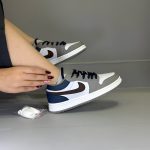 جردن سرمه ای نایک قهوهای (بند اضافه )