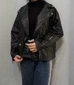 کت چرم مشکی - Image 2